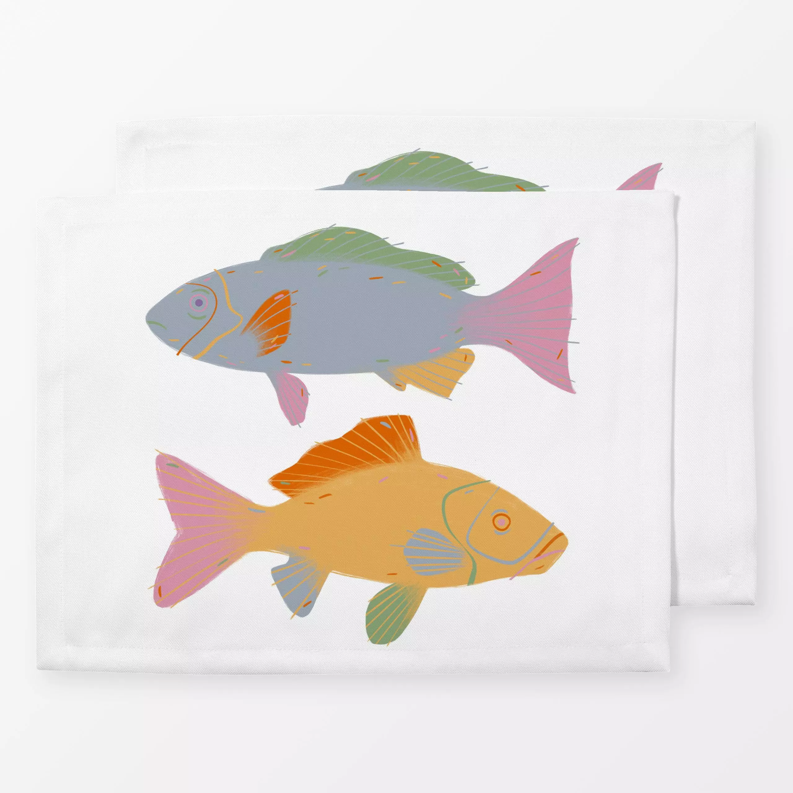 Tischset Fische, Tiere, Sommer, von Lena Lackmann