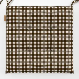 Sitzkissen Tartan brown light-brown