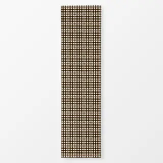 Tischläufer Tartan brown light-brown