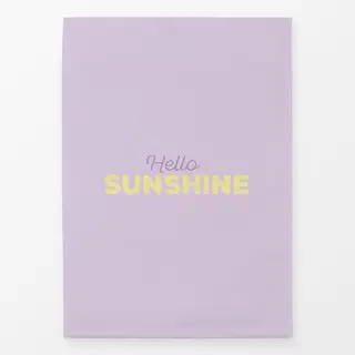 Geschirrtücher Hello Sunshine Typo Lila