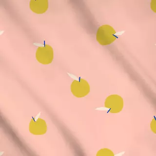 Meterware Äpfel gelb & rosa