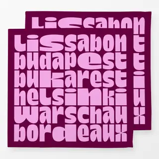 Servietten Lissabon bis Bordeaux