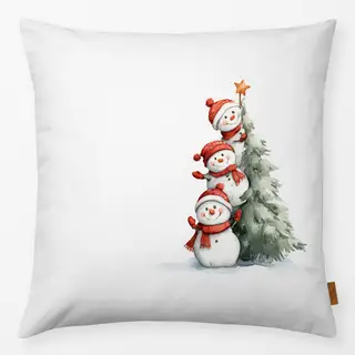 Kissen Schneemänner + Weihnachtsbaum