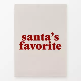 Geschirrtuch Santa's Favorite Beige
