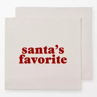 Servietten Santa's Favorite Beige