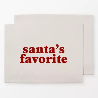 Tischset Santa's Favorite Beige