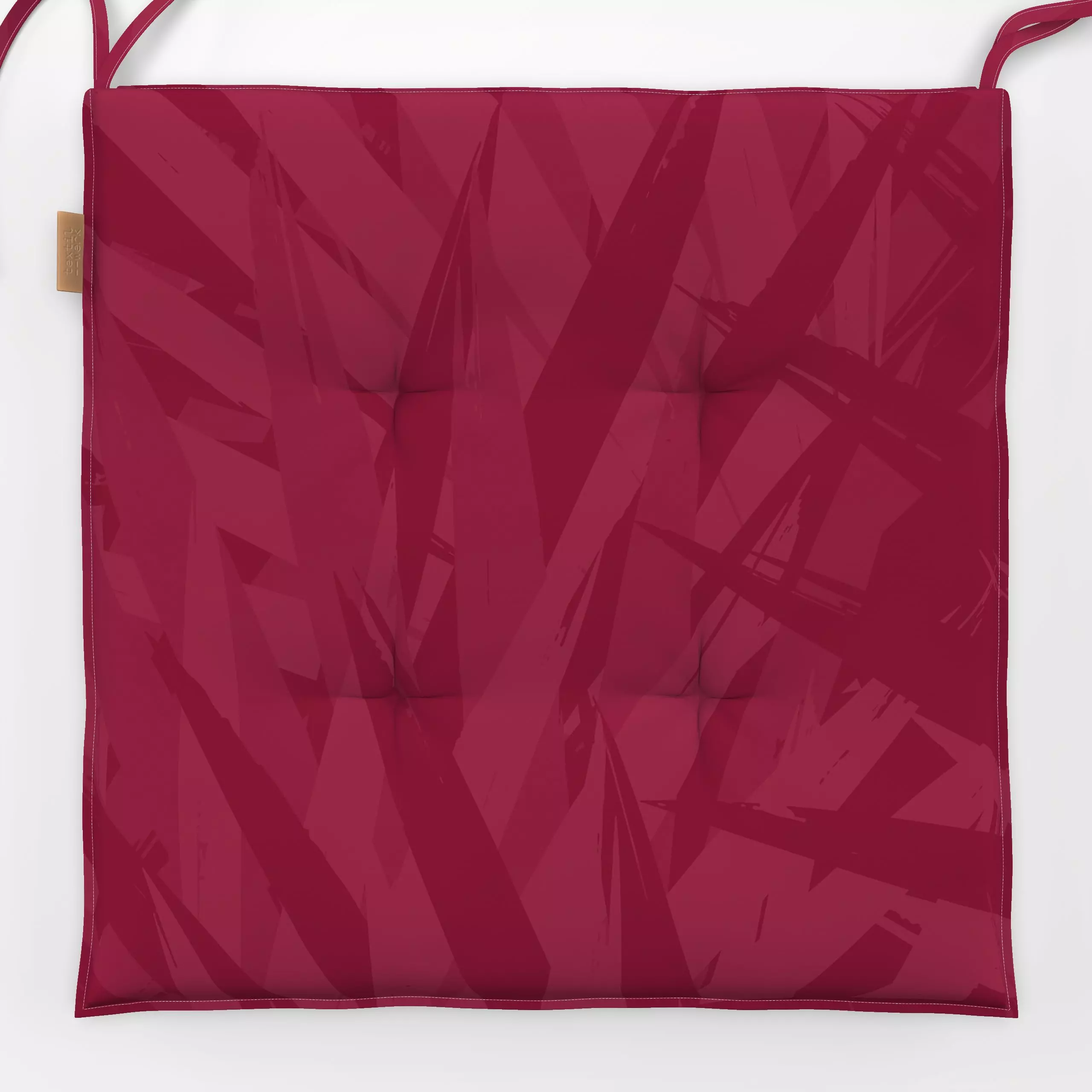 Sitzkissen Viva Magenta Palm Leaves - Symbole & Muster, Pflanzen & Botanik - von „Andrea Haase"; Natur, Blatt, exotisch, pin...