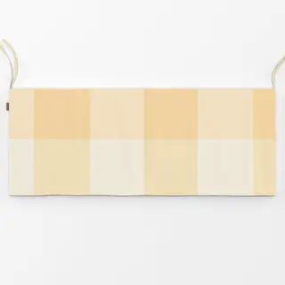 Bankauflage Grosses Karo Butter Gelb