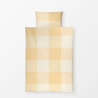 Bettwäsche Grosses Karo Butter Gelb