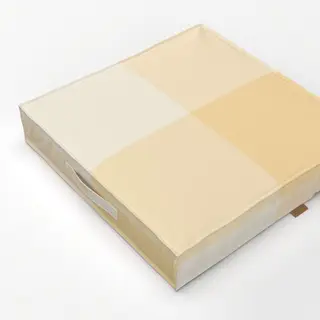 Bodenkissen Grosses Karo Butter Gelb