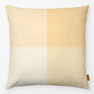 Kissen Grosses Karo Butter Gelb