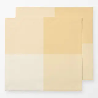 Servietten Grosses Karo Butter Gelb