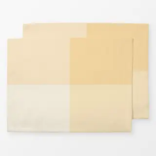 Tischset Grosses Karo Butter Gelb