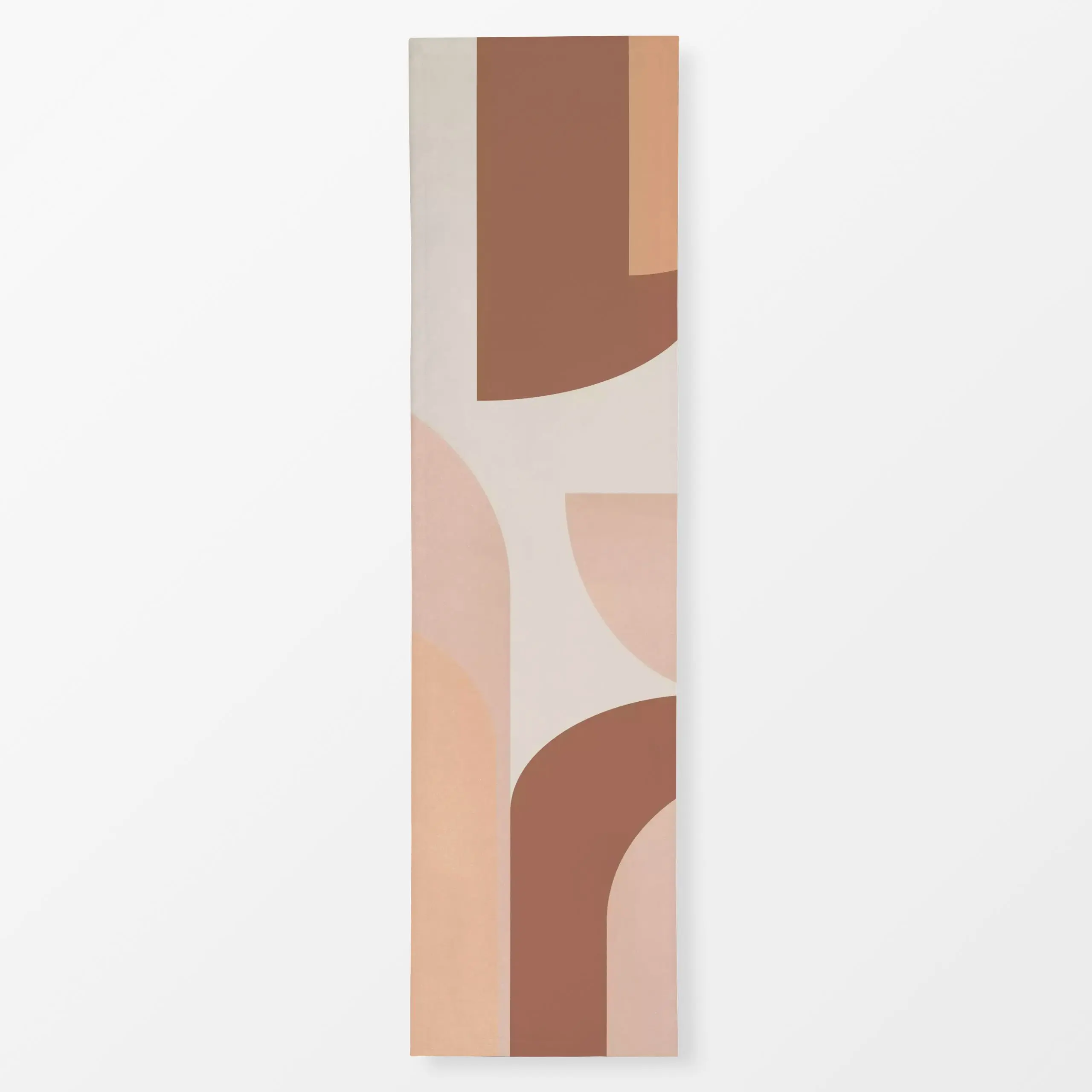 Tischläufer Retro Graphic - Symbole & Muster - von „Sisi and Seb"; Retro, Geometrisch, Orange, minimalistisch, braun, Bogen,...