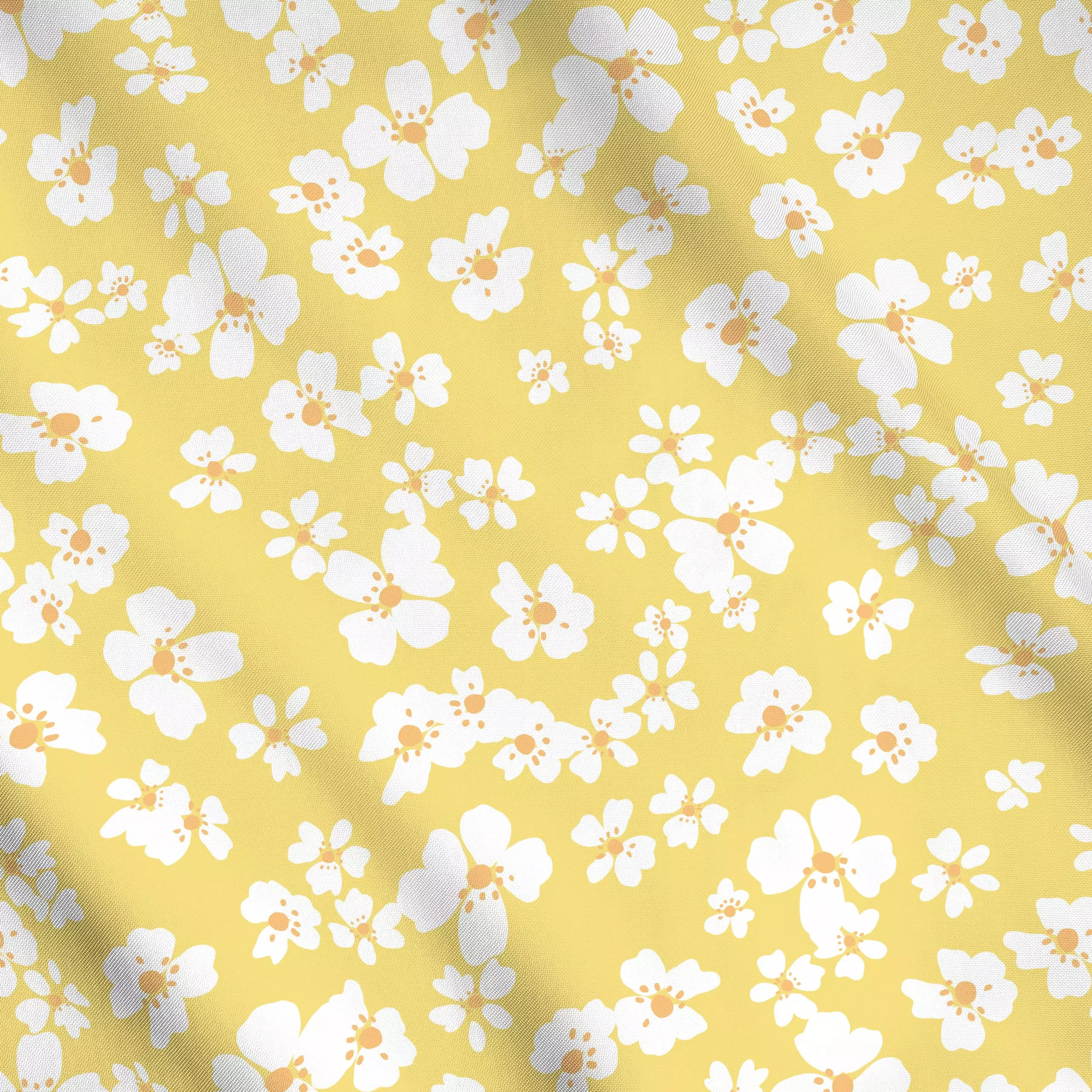 Meterware Matisse Streublümchen - Blumen & Florales, Sommer - von „Uta Naumann"; boho, abstrakt, Blumen, Retro, Garten, Somm...