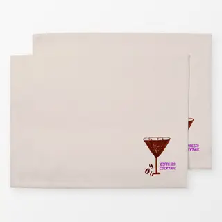 Tischset Espresso Cocktail Typo