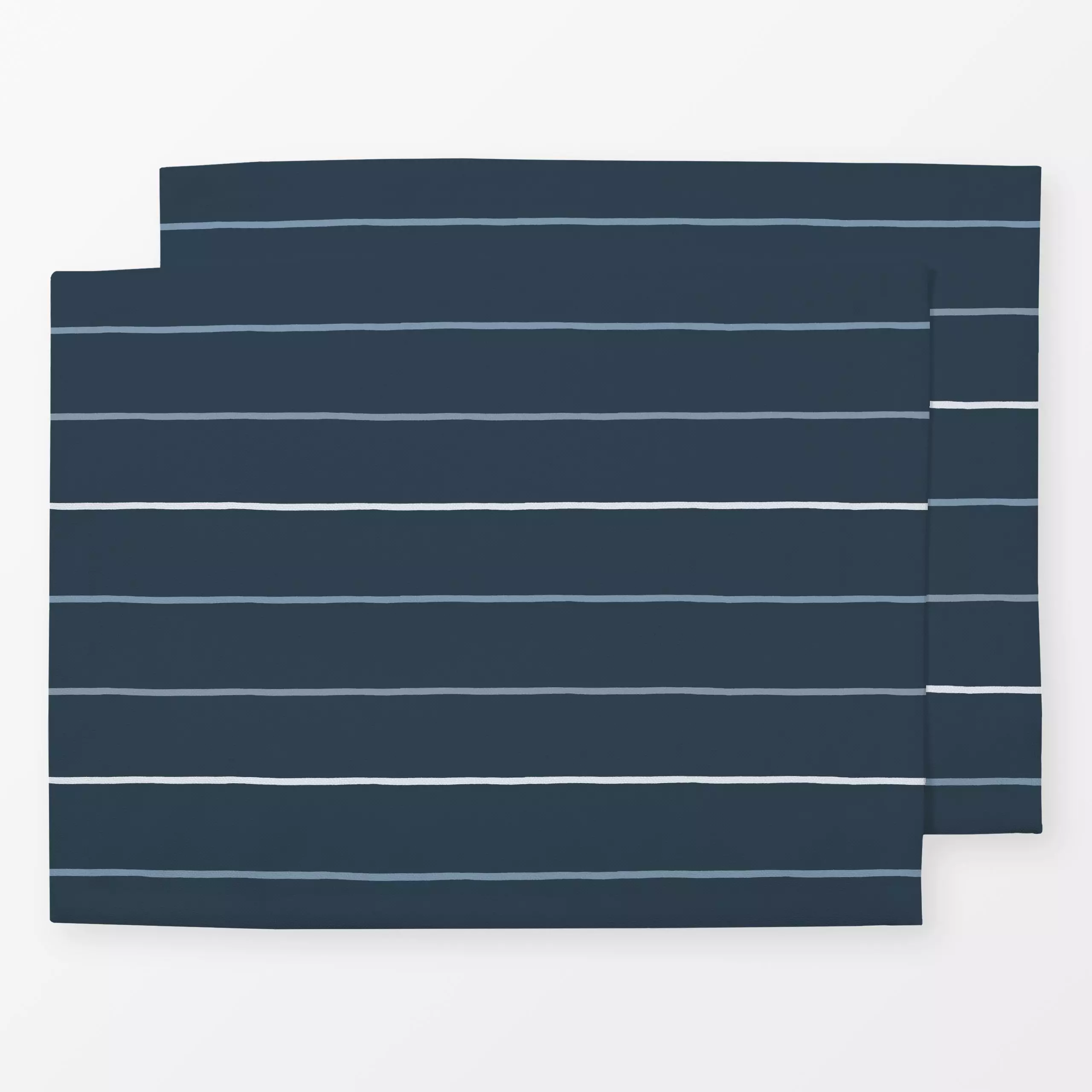 Tischset Cozy Stripes Navy - Winter, Symbole & Muster, Retro & Vintage - von „Ninola Design "; Linien, Streifen, Cozy, Kinde...