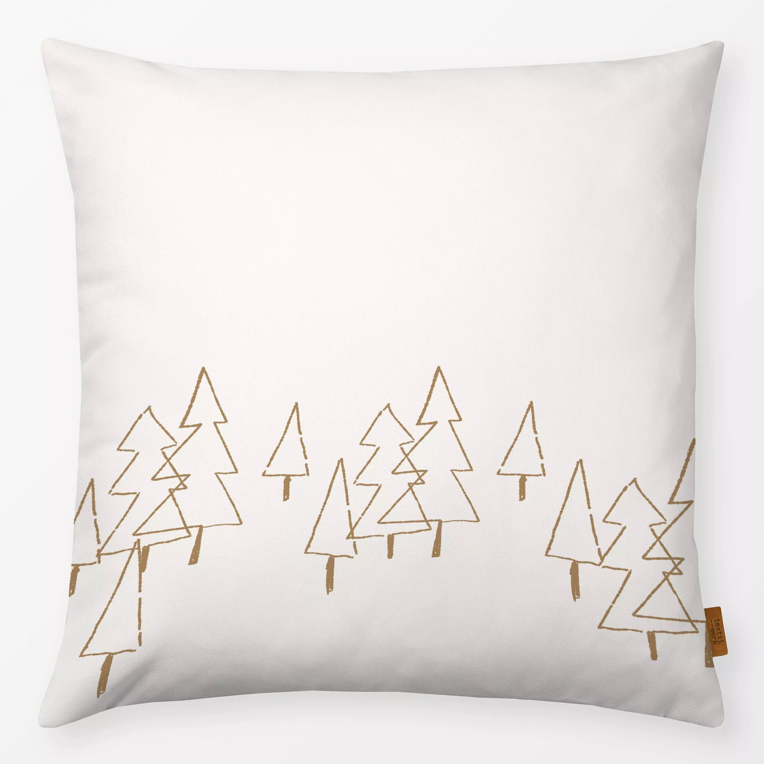 Kissen Tannenwald - Natur & Landschaft, Weihnachten - von „Christiane Zielinski"; Tannenbaum, Weihnachtsbaum, Weihnachten, b...