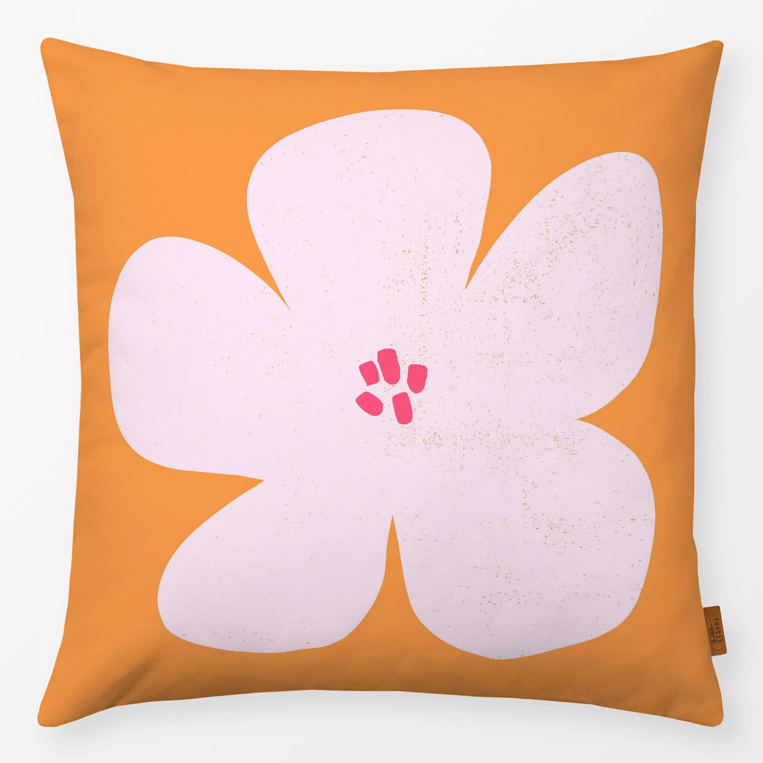 Kissen SUN FLOWER - Blumen & Florales, Sommer - von „Julia Schumacher"; Kissen, Beach, fun, simple, juliaschumacher, blume, ...