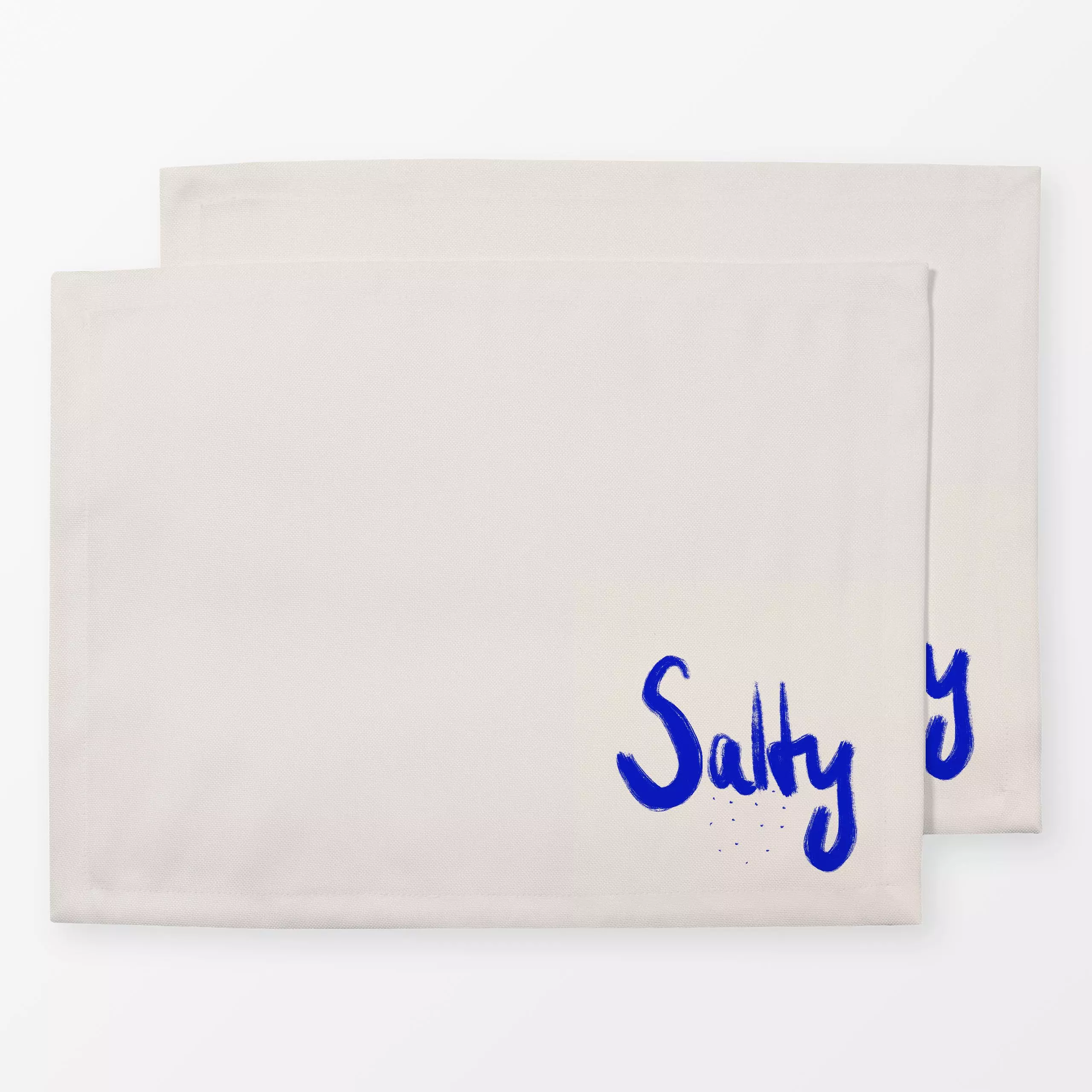 Tischset Salty Esstisch - Sprüche & Schriftzüge, Küche, Essen & Trinken - von „Sophie Augustin Illustration"; modern, grafis...