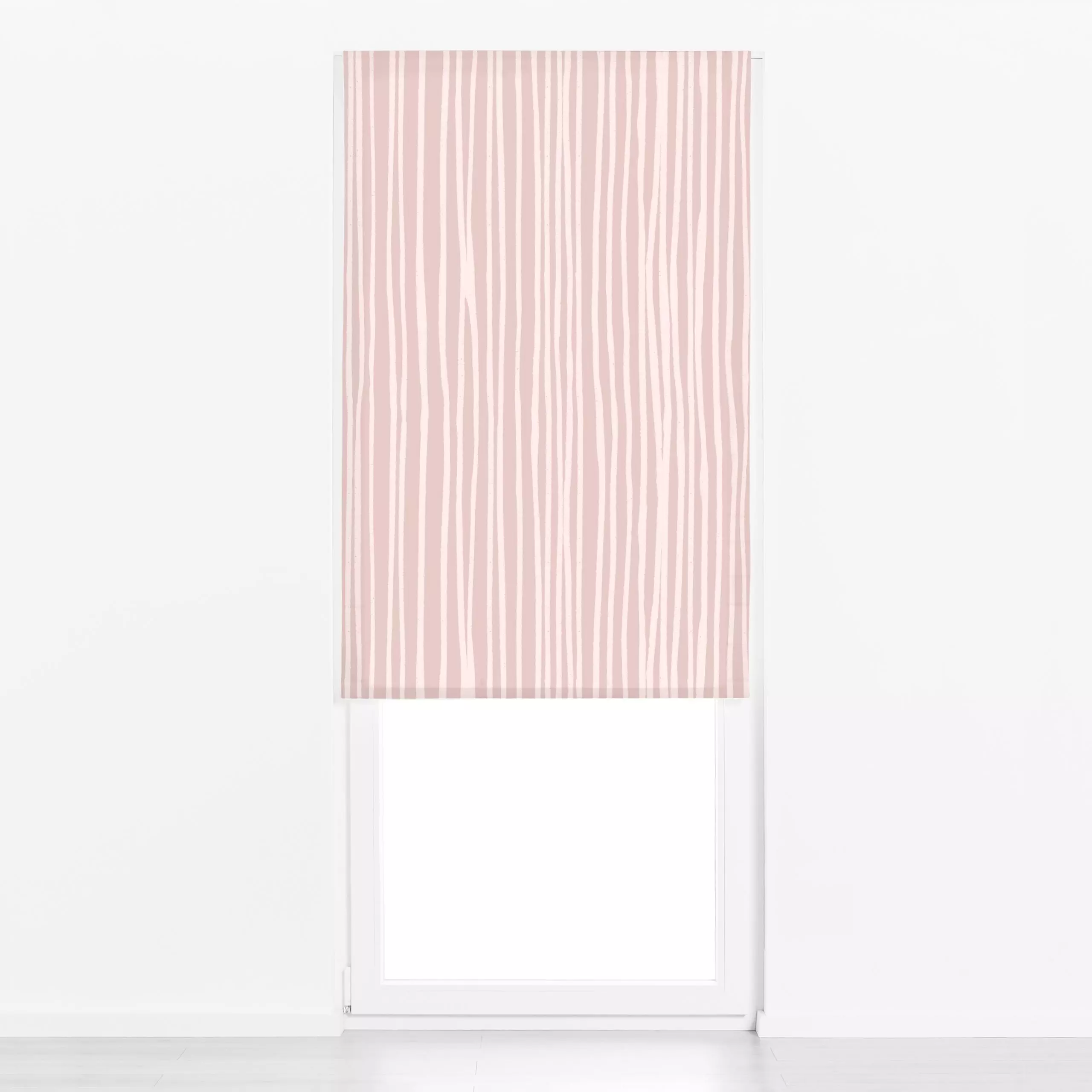Raffrollo Stripes Rosé - Symbole & Muster - von „Studio ROSAGRAU"; Linien, Streifen, rosa, Sommer, StudioROSAGRAU, gestreift