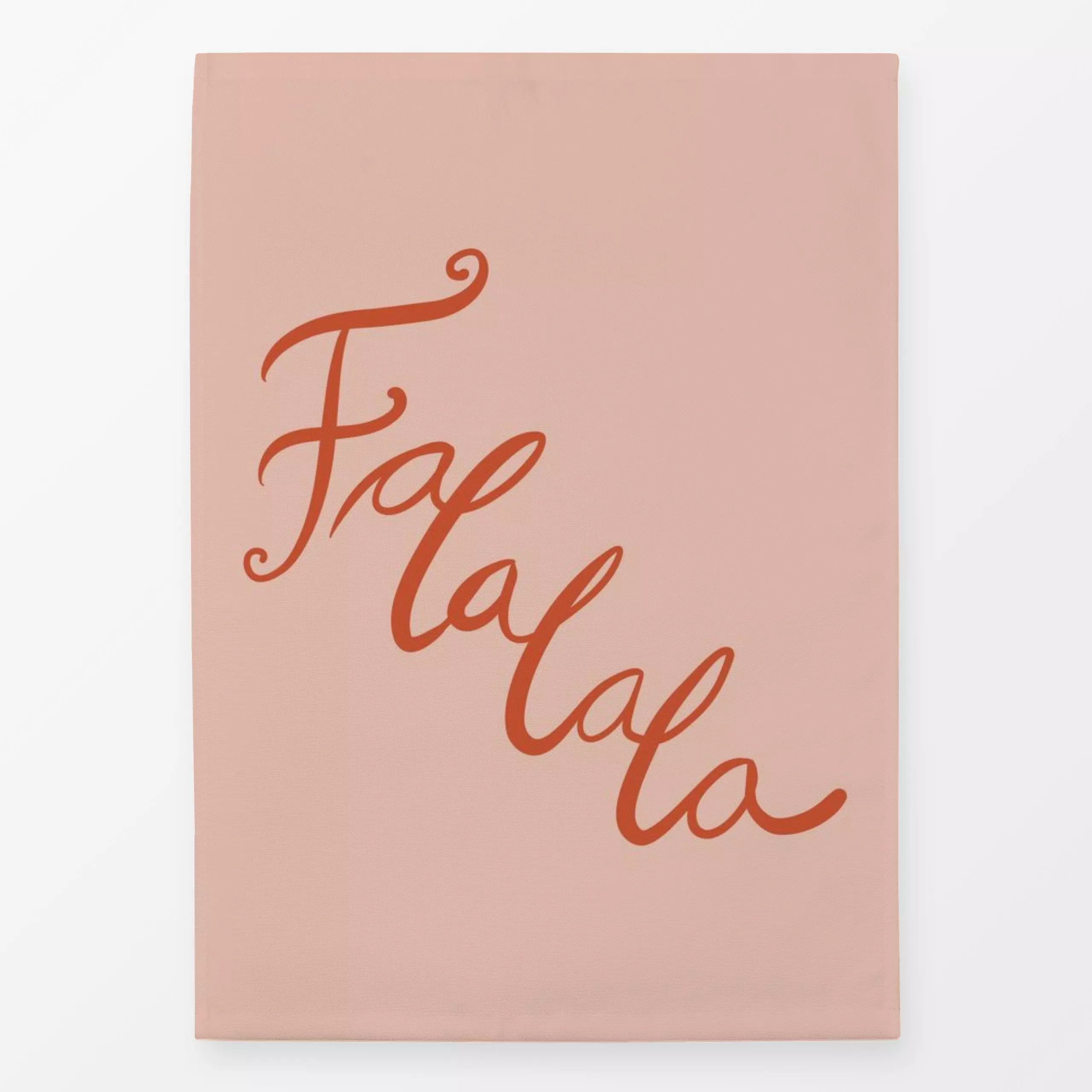 Geschirrtücher Fa La La La Rosa - Sprüche & Schriftzüge, Anlässe - von „DEINKI"; Weihnachten, weihnachtlich, Weihnachtsdeko,...