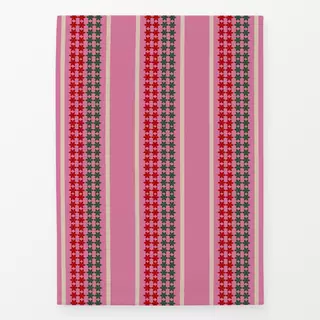 Geschirrtücher Sternmuster Streifen Pink