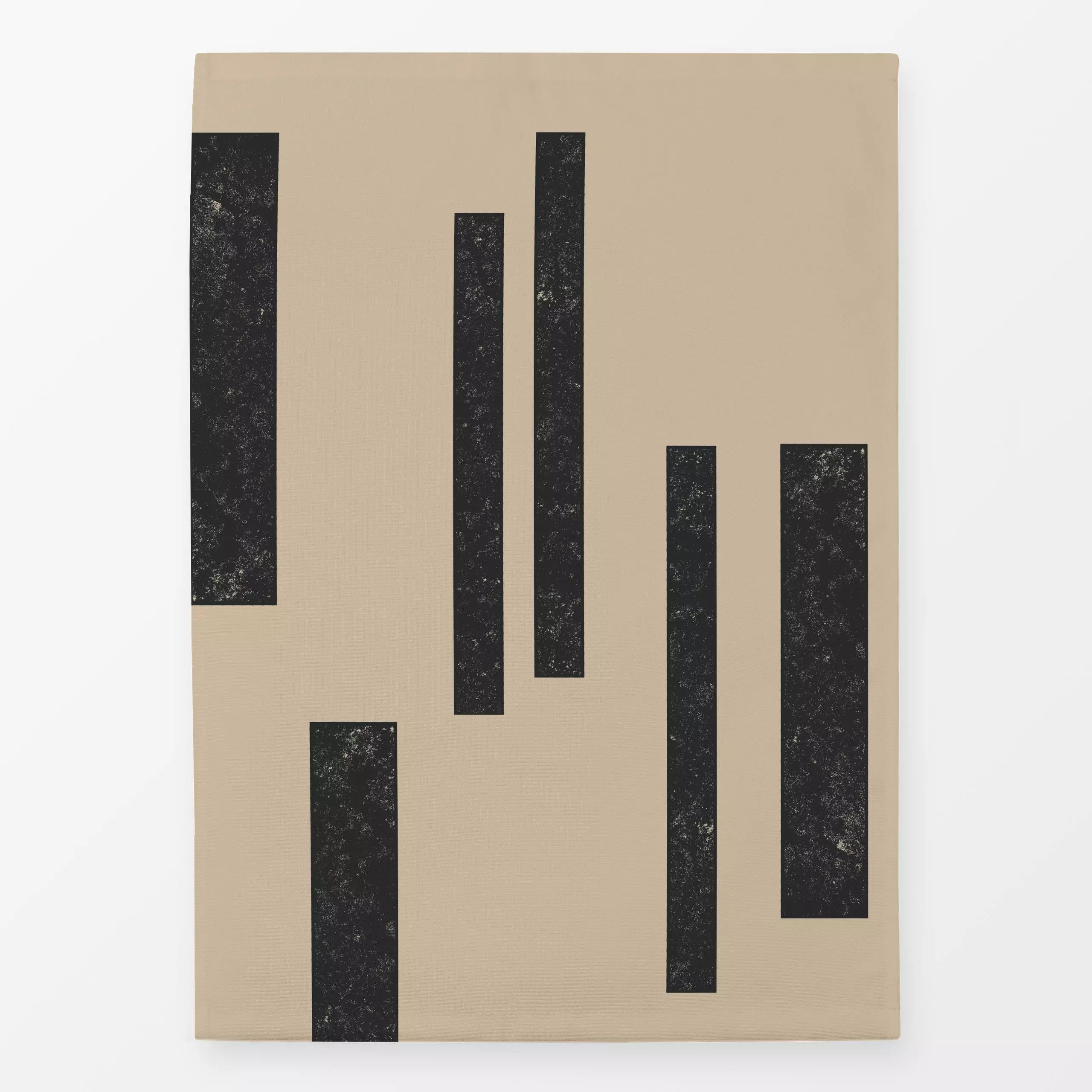 Geschirrtücher Abstrakt Lines dark sand - Symbole & Muster - von „Studio Kesse"; boho, Linien, abstrakt, Streifen, Geometris...