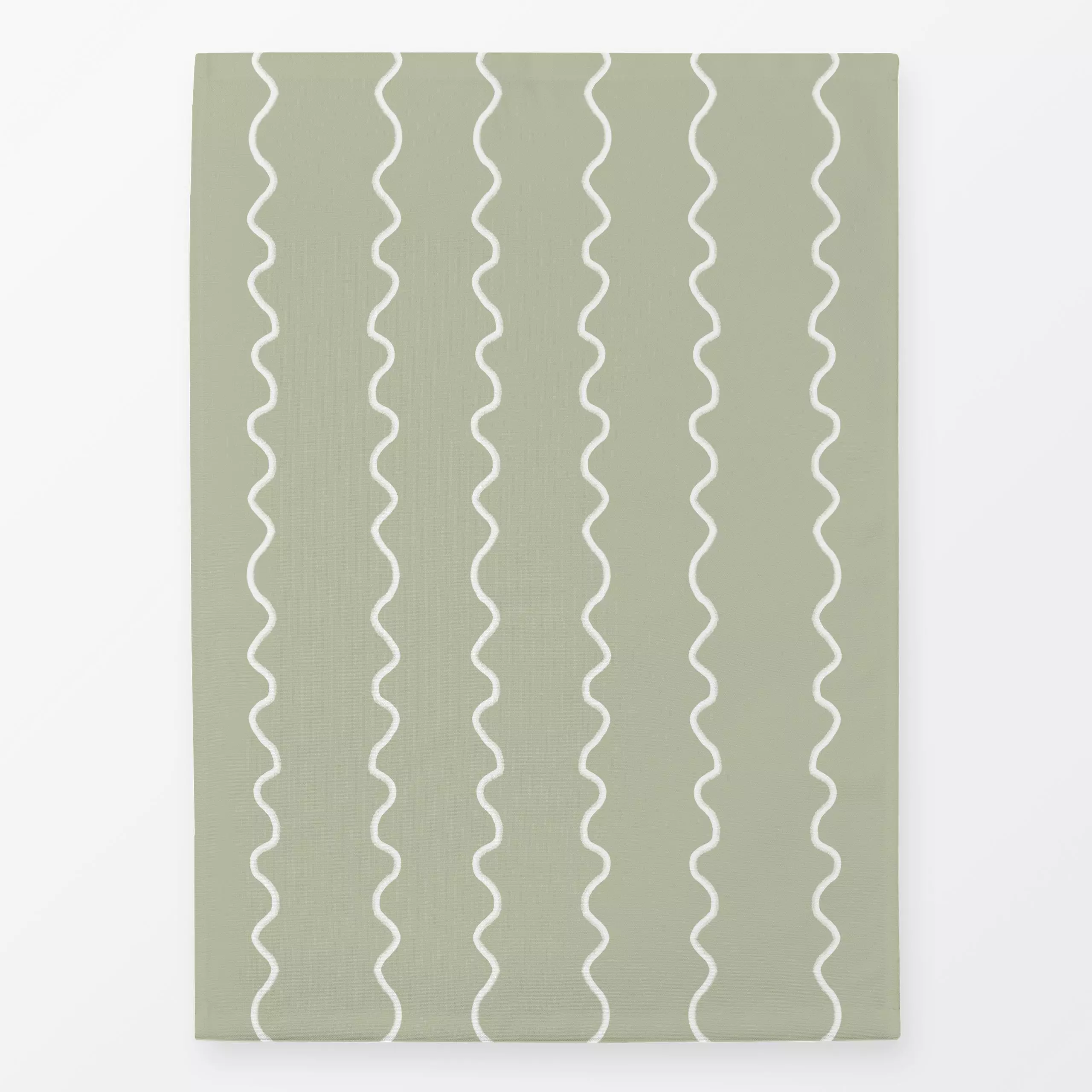 Geschirrtücher Welle Grün - Symbole & Muster - von „Sophie Augustin Illustration"; grafisch, wellen, klassisch, klassiker, w...