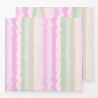 Servietten Regenbogen Wellen Muster