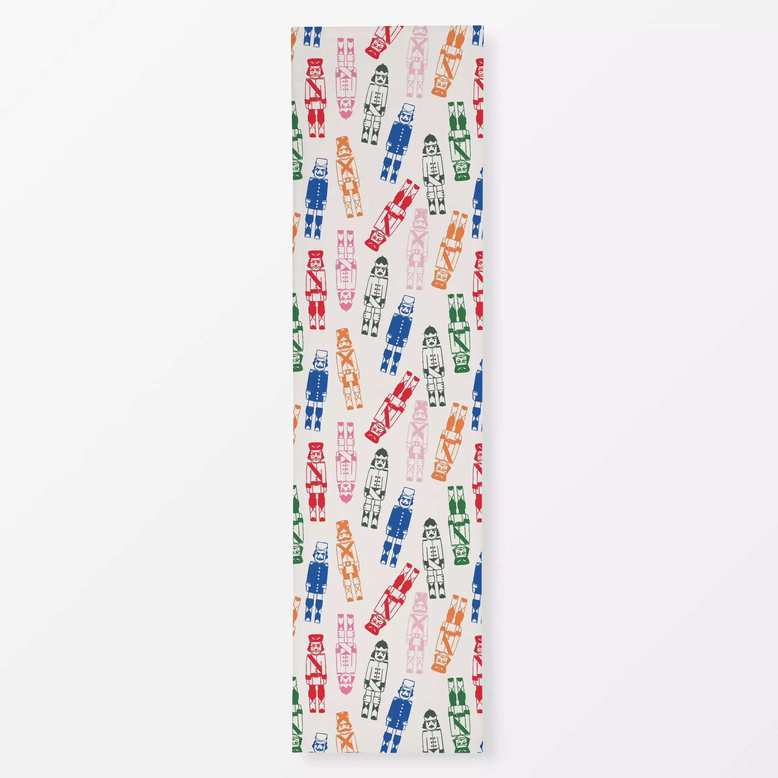 Tischläufer Allover Nussknacker Bunt - Weihnachten, Anlässe - von „Kruth Design"; Weihnachtsmann, Nussknacker, Weihnachten, ...