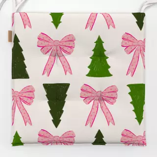 Sitzkissen Schleifen Tannen Allover