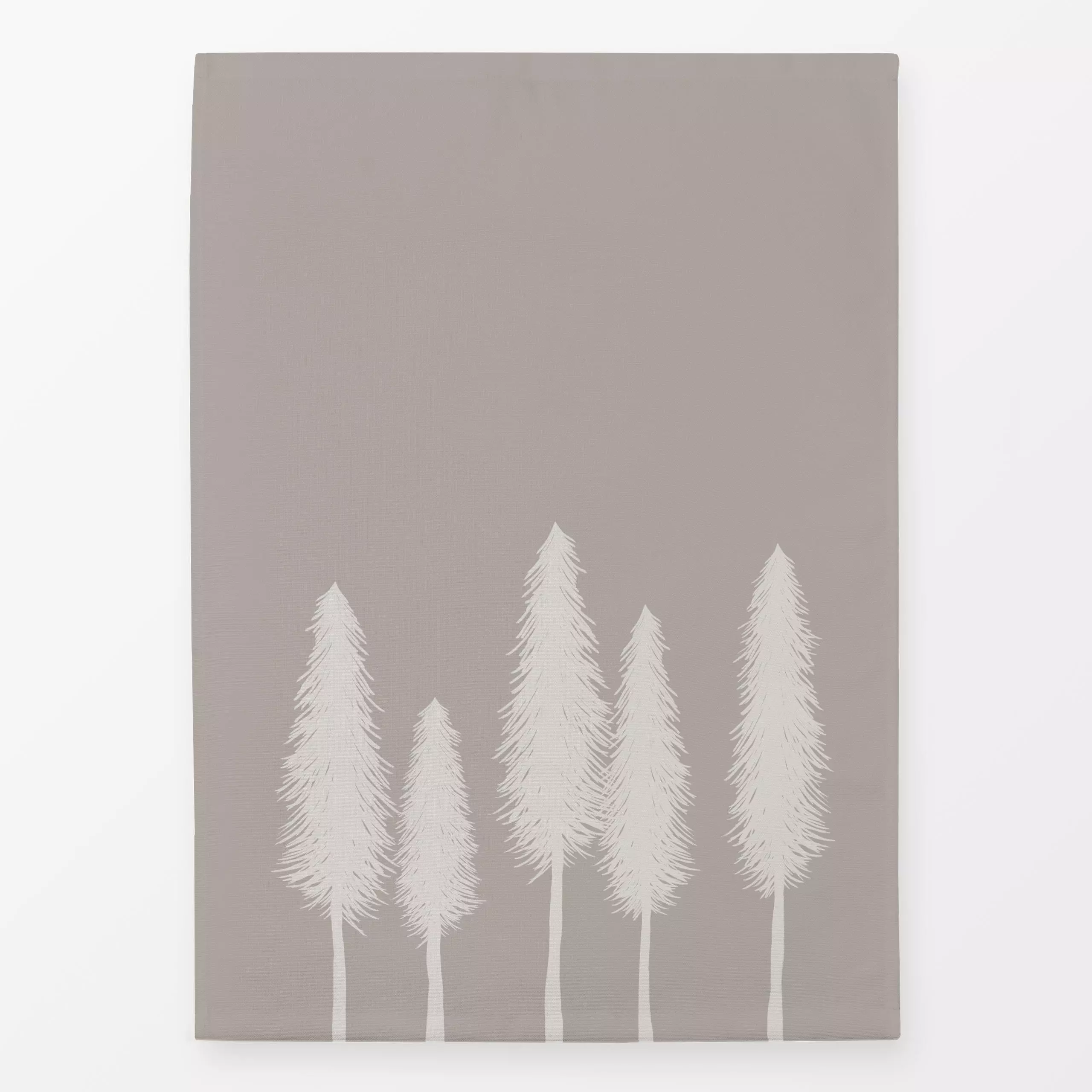 Geschirrtücher Mørk Beige Skov - Natur & Landschaft, Weihnachten - von „textilwerk x hejmelig"; Bäume, Tannenbaum, Weihnacht...