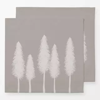 Servietten Mørk Beige Skov