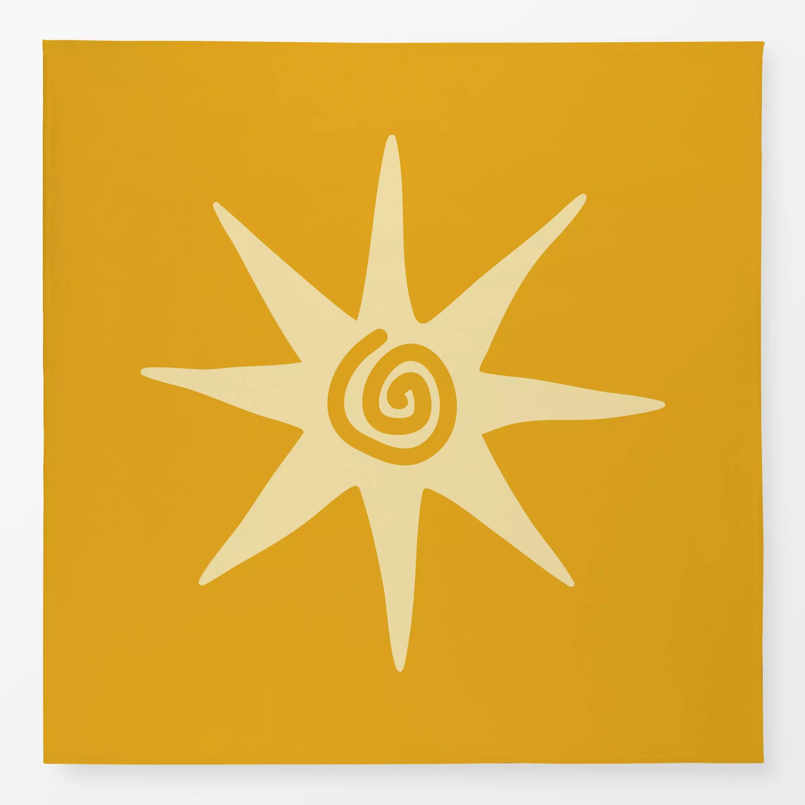 Tischdecke Sonne 5 - Sommer, Astronomie & Weltraum - von „textilwerk"; boho, hippie, Retro, Sonne, Sterne, oriental, ocker, ...