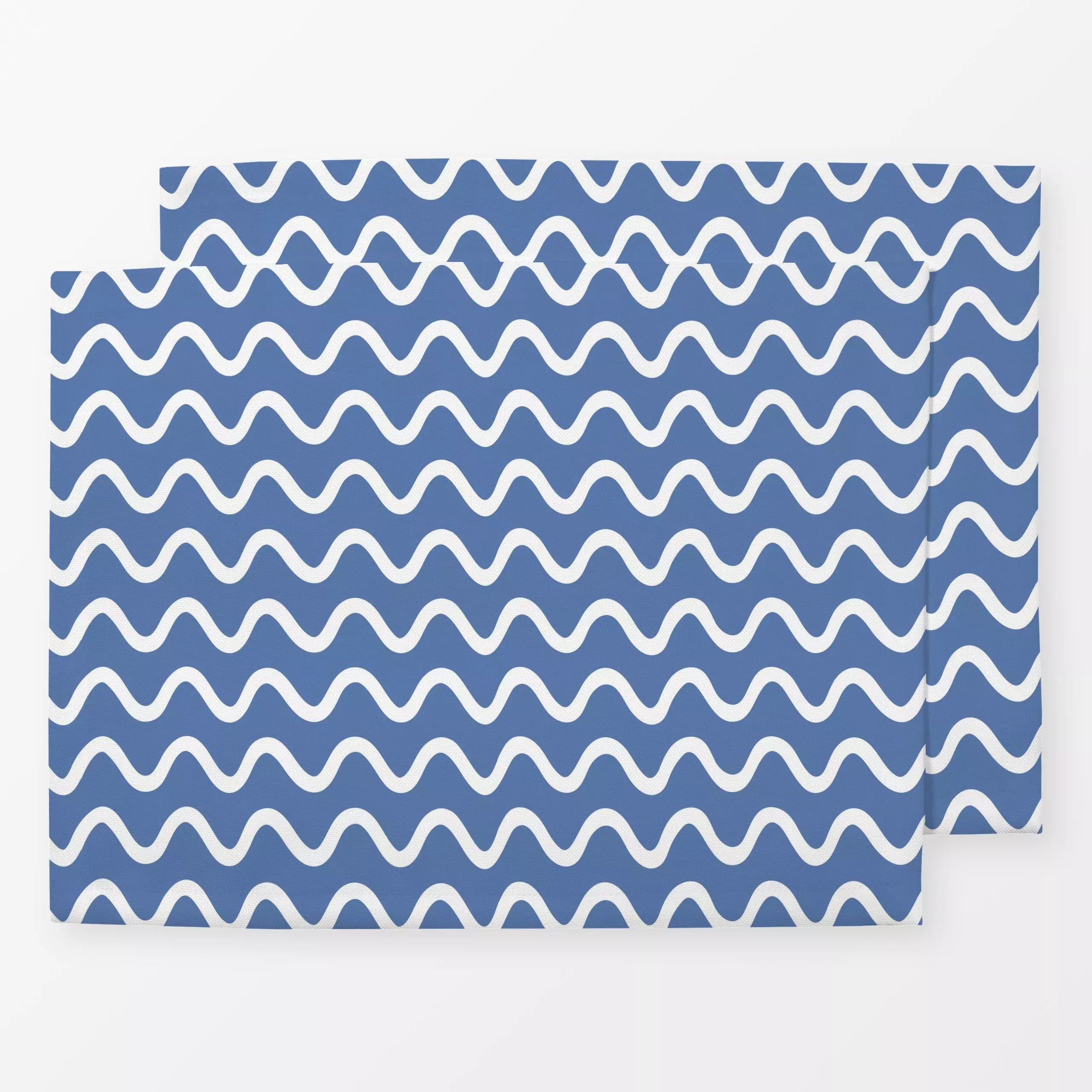 Tischset Ostsee Wellen - Herbst, Symbole & Muster - von „Uta Naumann"; Natur, abstrakt, Streifen, Herbst, gestreift, moewe, ...