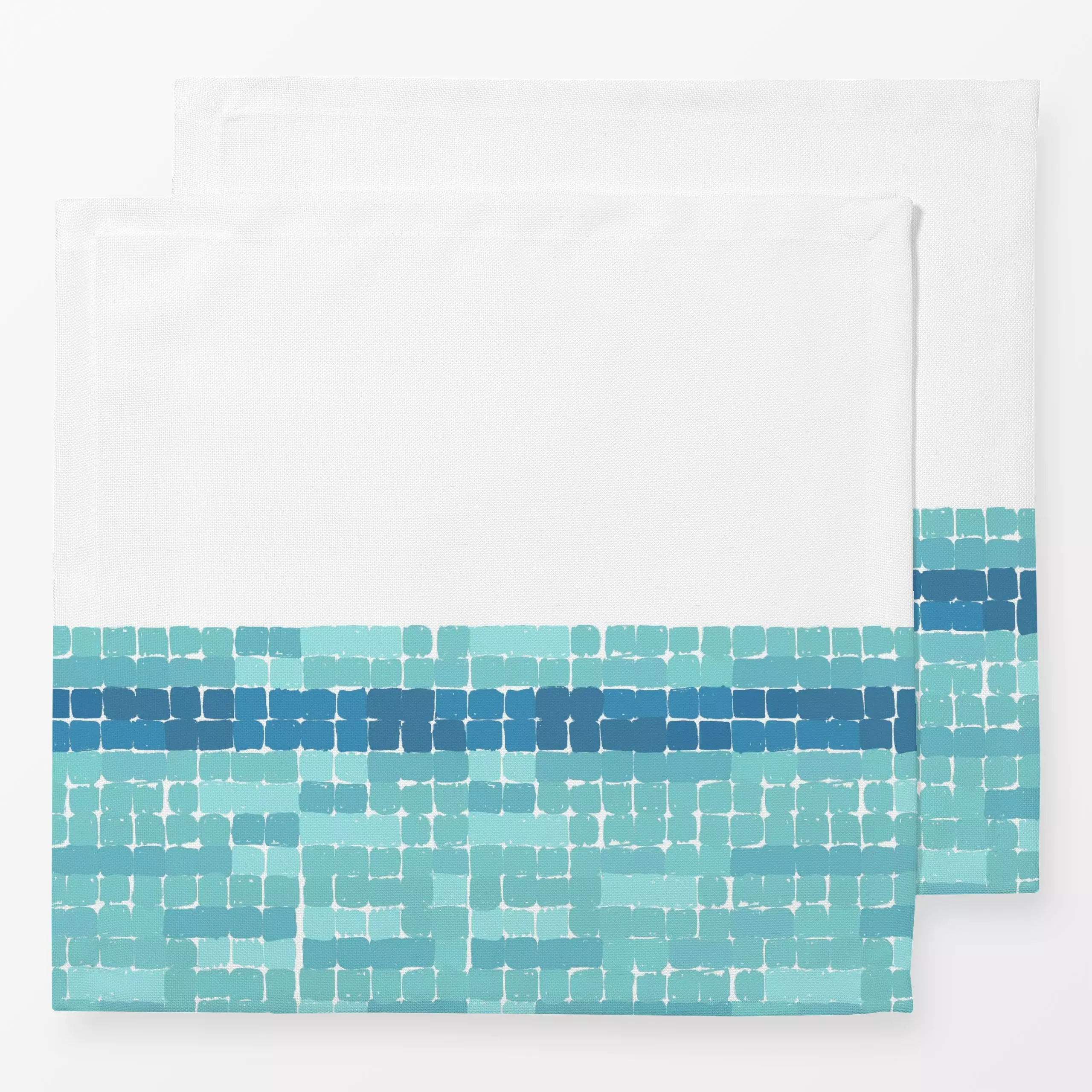 Servietten Vintage Pool Palm Springs - Sommer, Retro & Vintage - von „Studio ROSAGRAU"; abstrakt, Sommer, pool, swimmingpool...