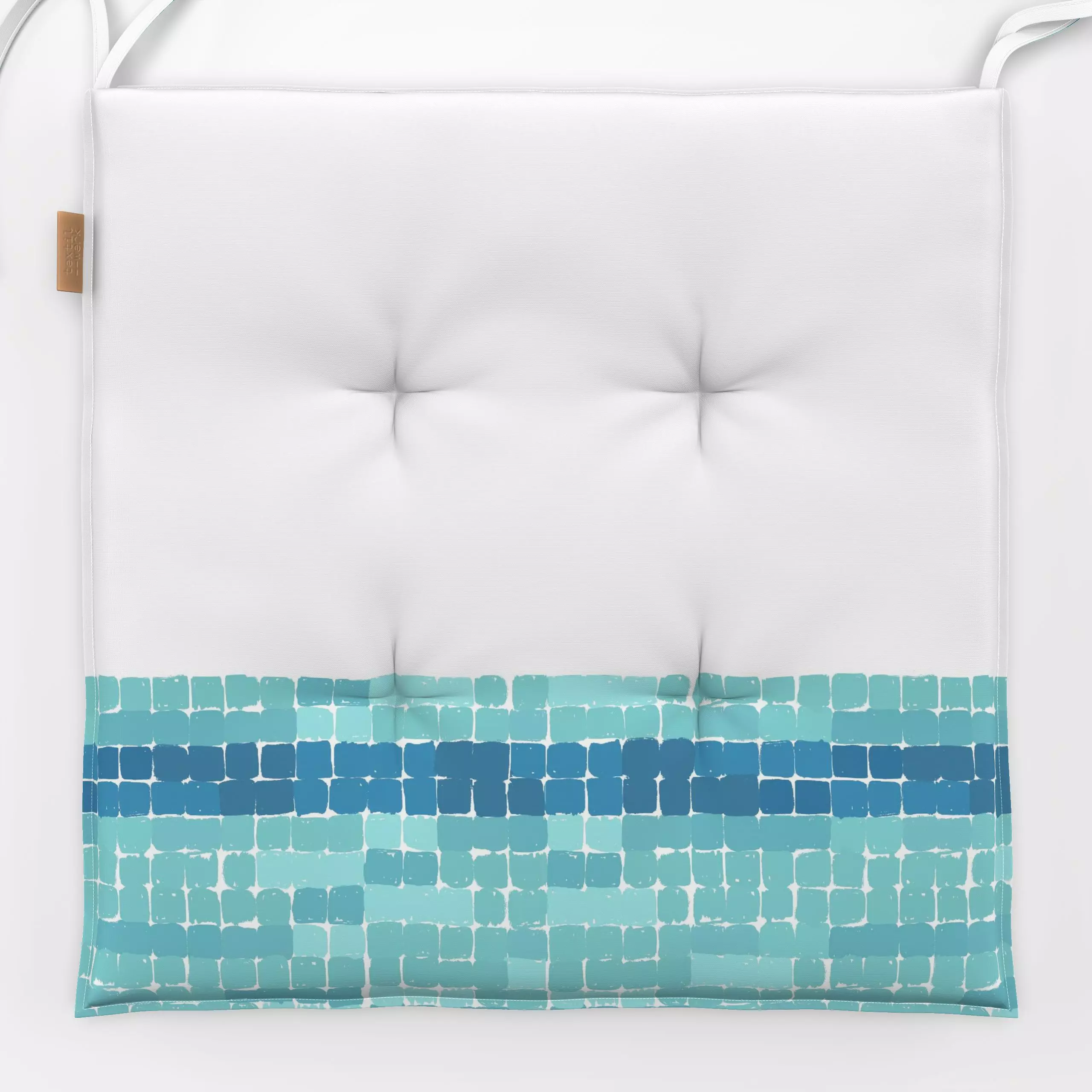 Sitzkissen Vintage Pool Palm Springs - Sommer, Retro & Vintage - von „Studio ROSAGRAU"; abstrakt, Sommer, pool, swimmingpool...