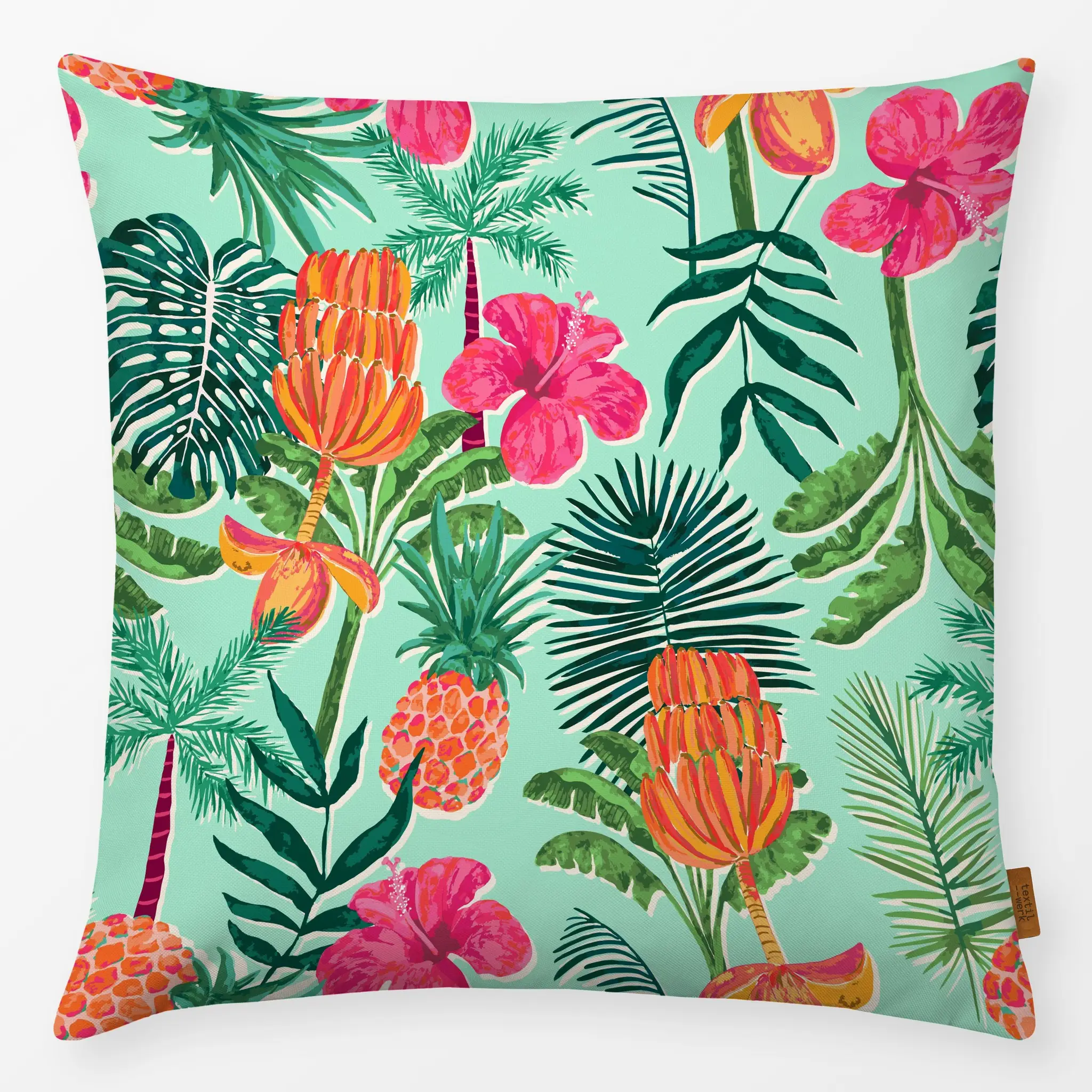 Kissen Kissen Exotic Jungle Vibes mint