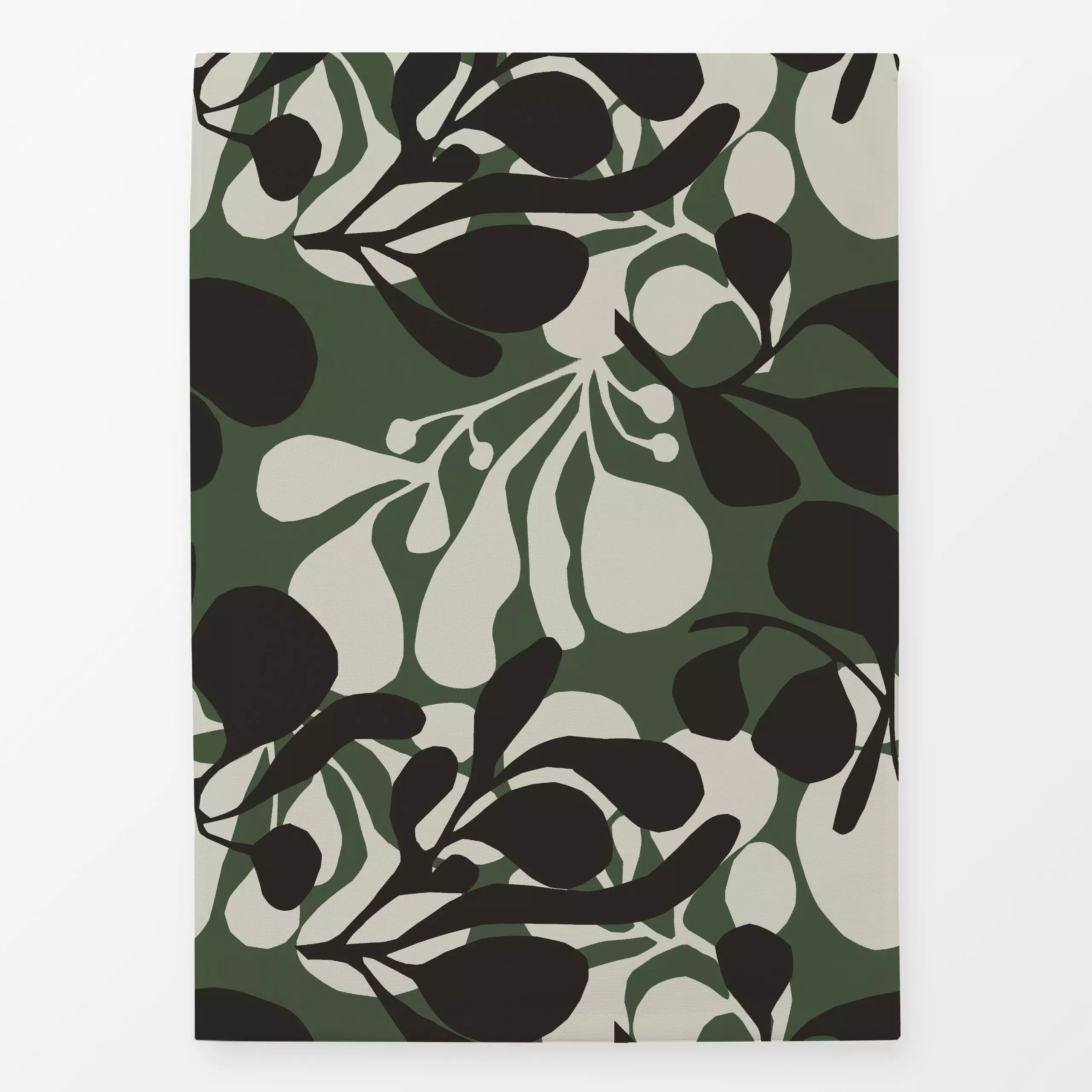 Geschirrtücher Moosflechten - Herbst, Pflanzen & Botanik - von „Julia Schumacher"; Blätter, Wald, Scherenschnitt, organisch,...