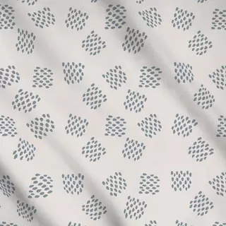 Meterware Muster Gepunktet blau