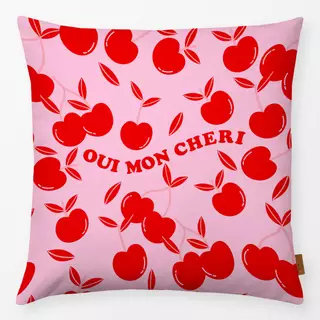 Kissen Oui mon cheri cherries