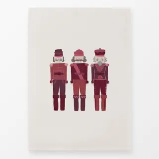 Geschirrtücher Nussknacker dunkelrot