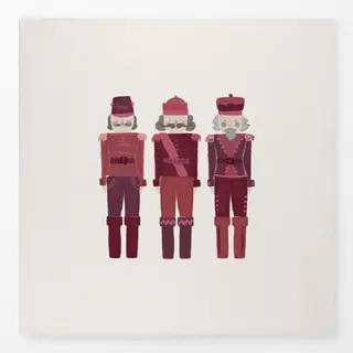 Tischdecke Nussknacker dunkelrot