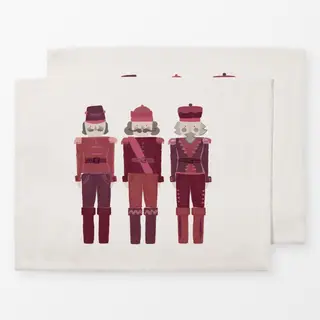 Tischset Nussknacker dunkelrot