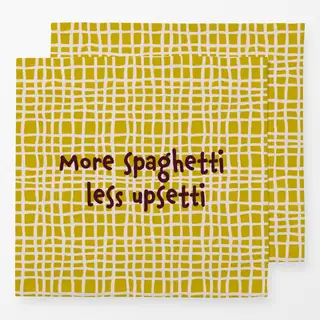 Servietten More-Spaghetti-Less-Regretti