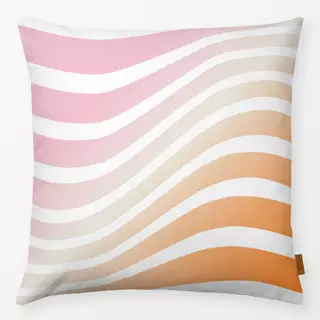 Kissen Verlauf Wellen rosa orange