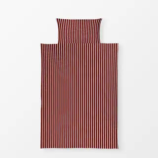 Bettwäsche Bistro Stripes red blue