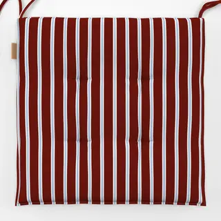 Sitzkissen Bistro Stripes red blue