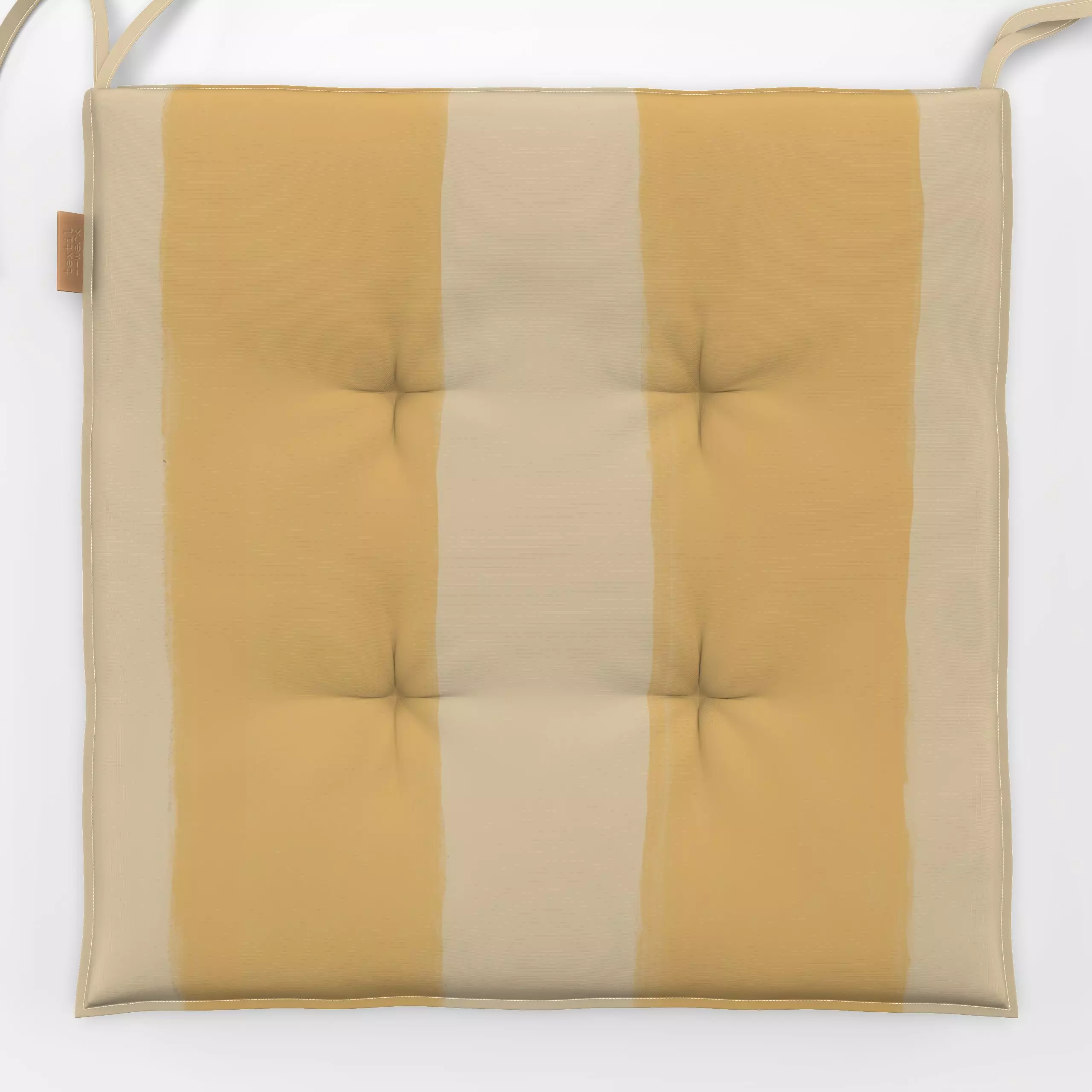 Sitzkissen Smooth Like Butter Stripes - Symbole & Muster - von „KunstbyStephie"; boho, Retro, vintage, coastal, stripes, med...